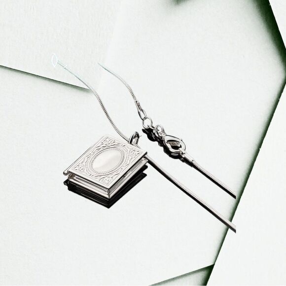 STERLING SILVER BOOK LOCKET - Picture 2 of 5